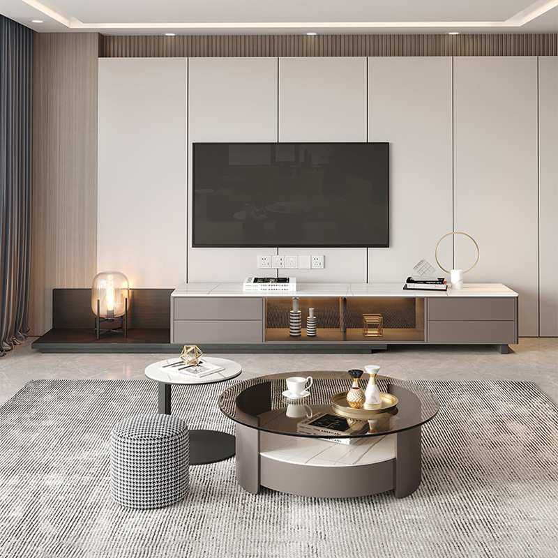 岩板茶几电视柜北欧现代简约圆形茶几桌客厅家用可伸缩智能感应灯,模玩/动漫/周边/娃圈三坑/桌游,模型制作工具/辅料耗材,淘宝优惠券,粉丝福利购,淘宝优惠卷