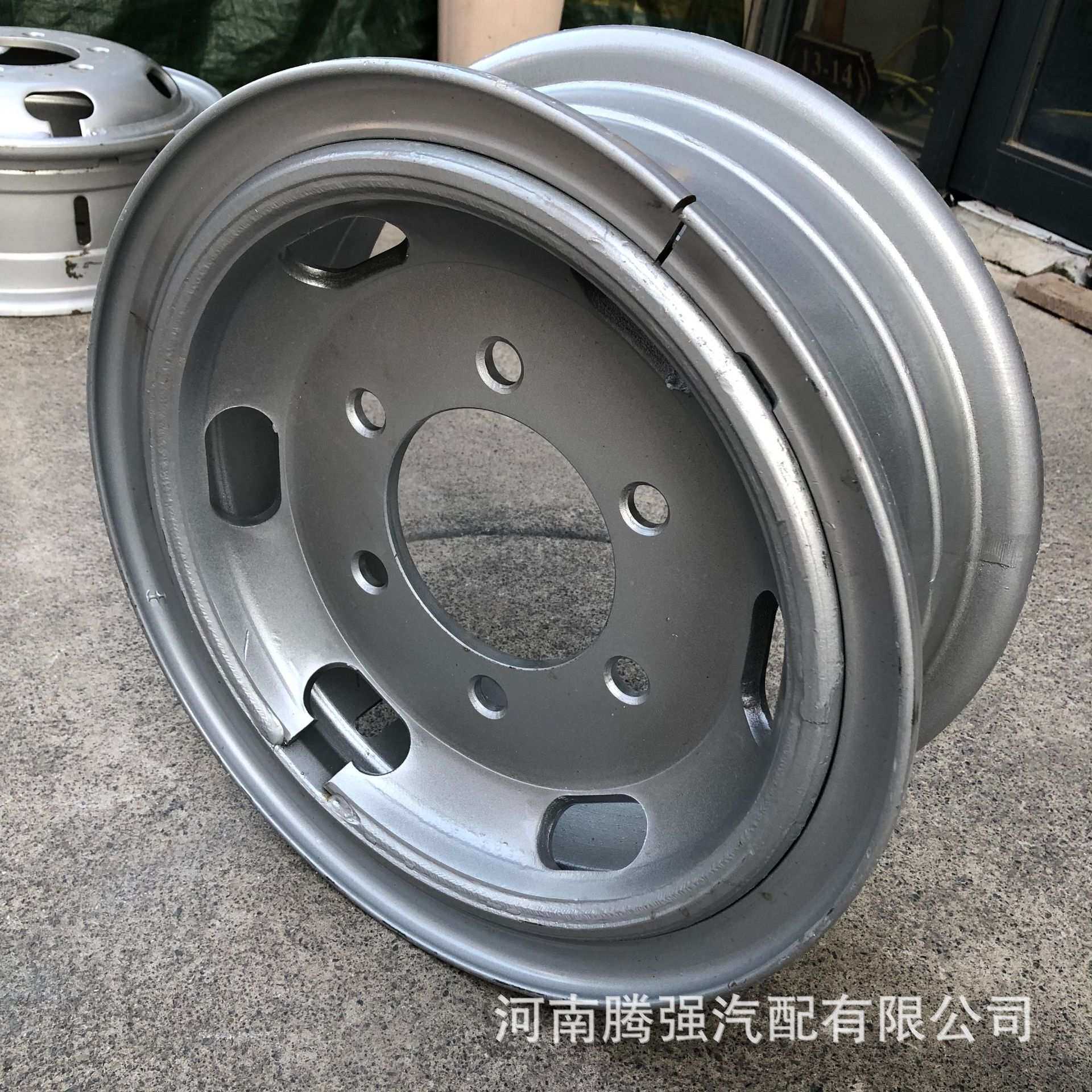 货车轮毂钢圈农用三轮车钢圈时风五征加厚三轮车车750R16通用16寸 - 实物图