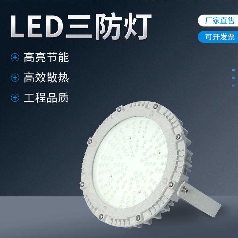 60W80W100W仓库车间厂房灯罩三防灯 LED防爆灯隔爆飞碟地雷吸顶灯
