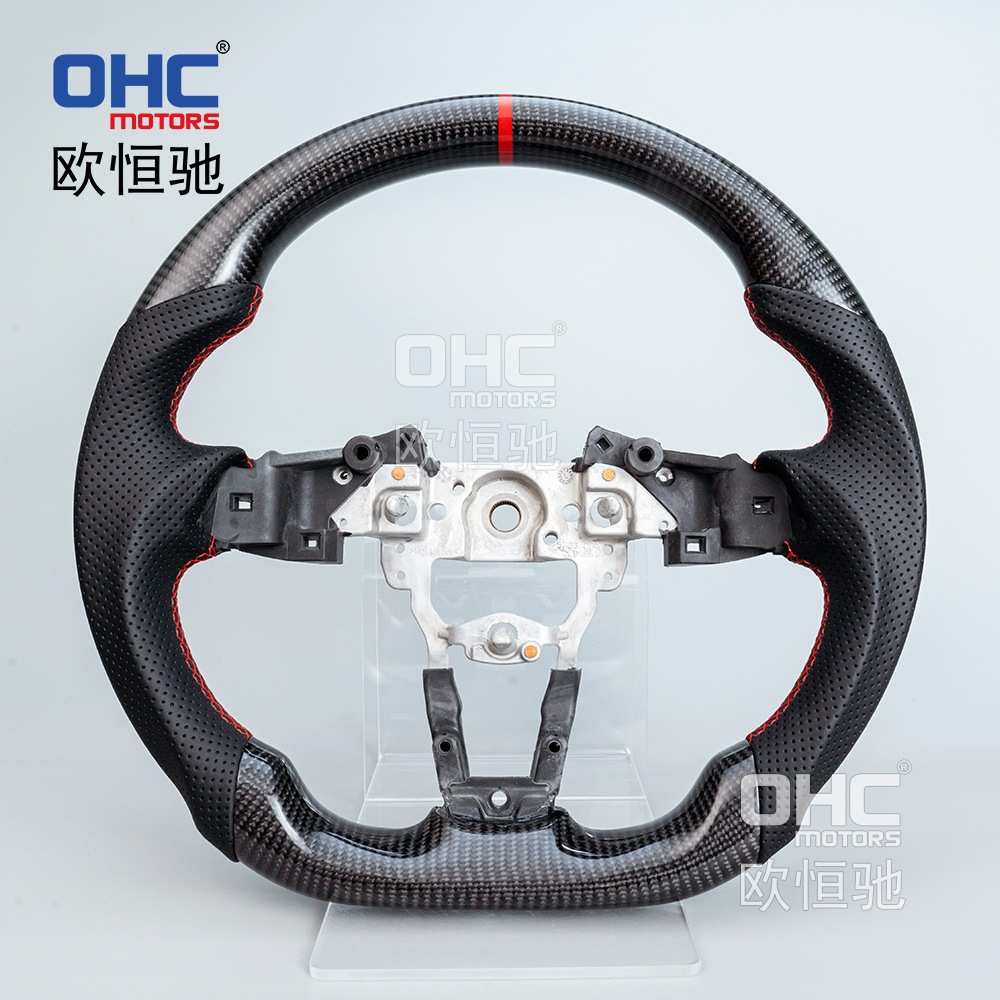 适用16-25款马自达MX-5/Miata真3k碳纤维汽车方向盘改装汽车配件