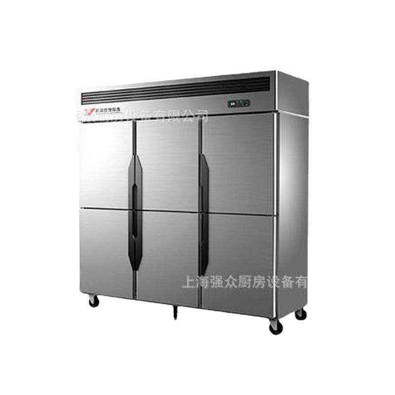 四门不锈钢冷藏柜餐饮专用四门冷冻冰箱立式大容量四门双温冰箱