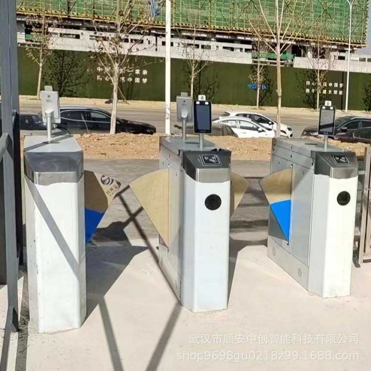 湖北工地翼闸人行道闸人脸识别行人道闸机劳务实名制通道工地闸机