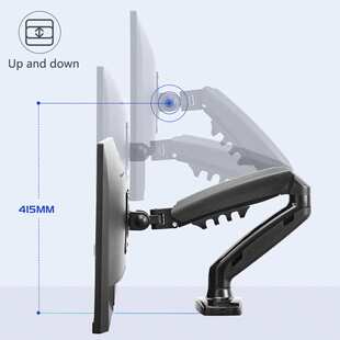 桌面显示器支架气压臂电脑屏幕底座铝合金增高架子Monitor Mount