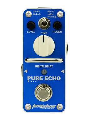 阿诺玛  迷你效果器 APE-3 PURE ECHO 延时 蓝色