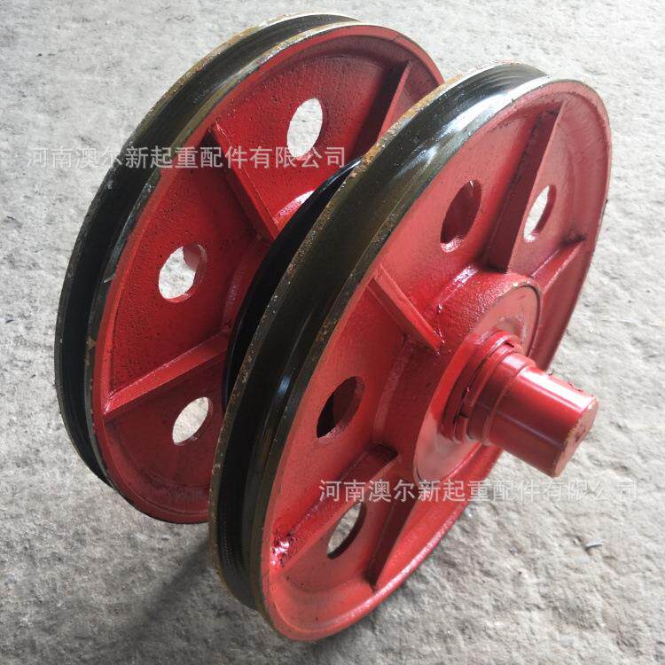 厂家加工 5t 10t 16t 20t 32t 各种规格铸钢滑轮片 滑轮组