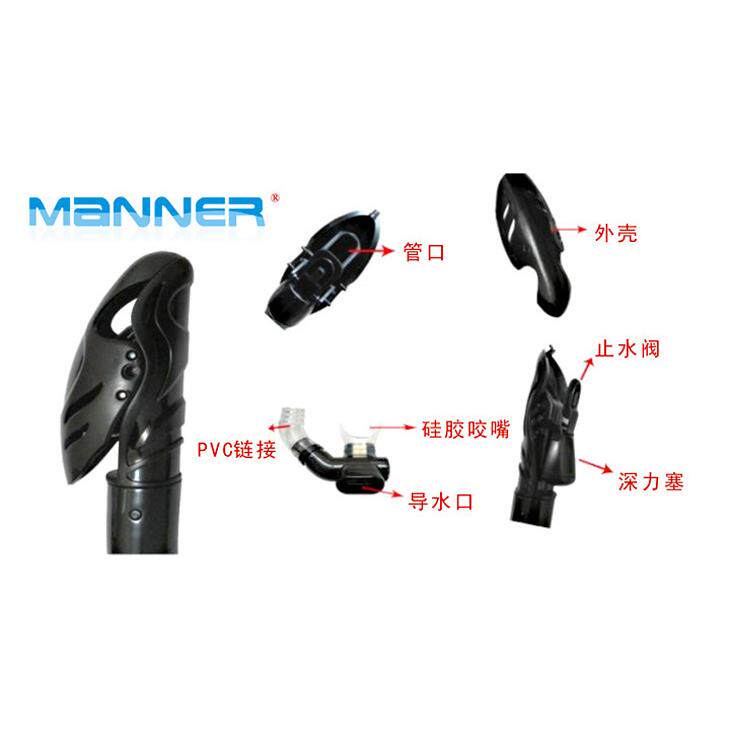 厂家直销MANNER潜水面镜+呼吸管套装|浮潜装备|潜水用品QPM2001