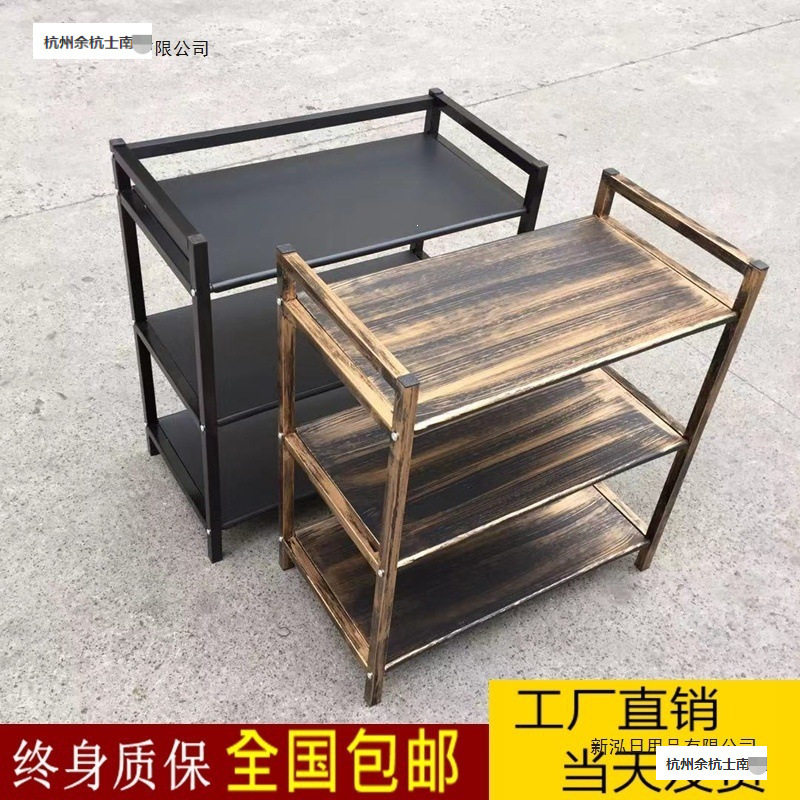 餐厅收纳置物架商用火锅店菜架多层放蔬菜架子铁艺串串香烤肉三层