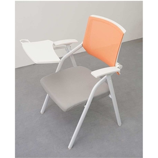 折叠培训椅带桌板会议写字板桌椅一体会议室开会办公室培训班椅子