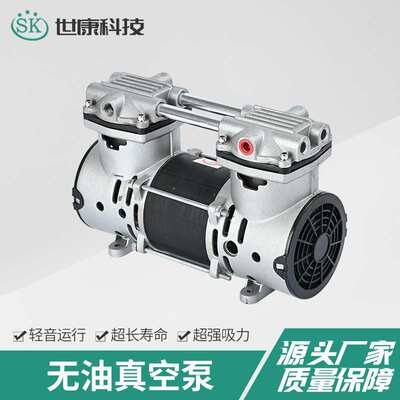 2AP100-1微型静音无油真空泵实验室仪器正负压自吸铜芯活塞抽气泵