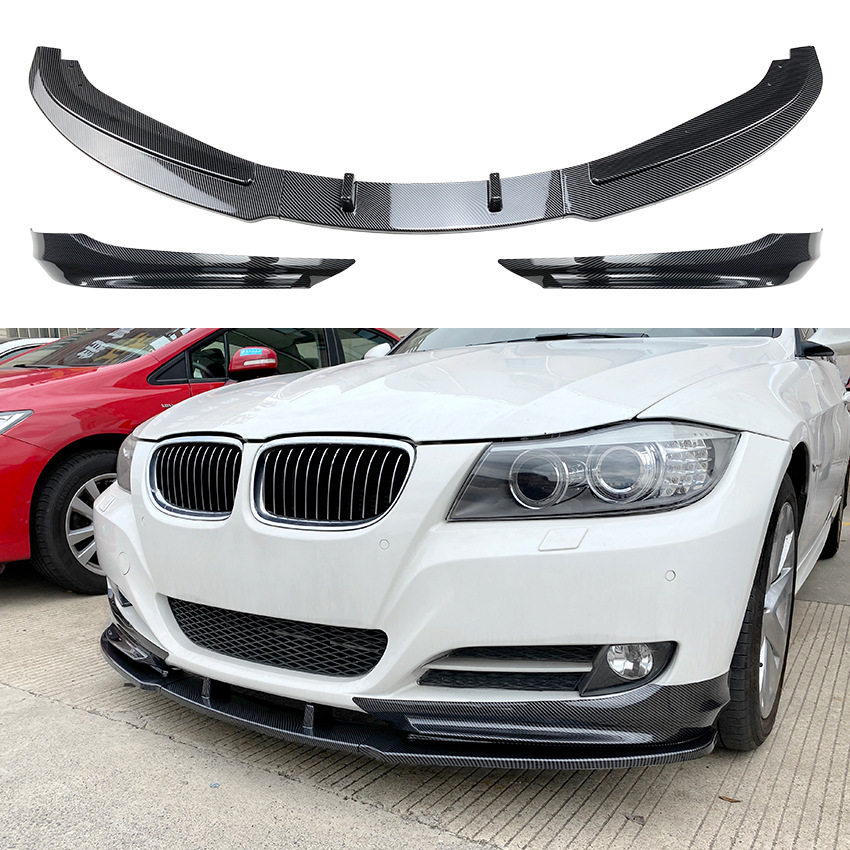 适用宝马3系E90E91LCI320i2009-2012前杠前唇前铲前包角改装