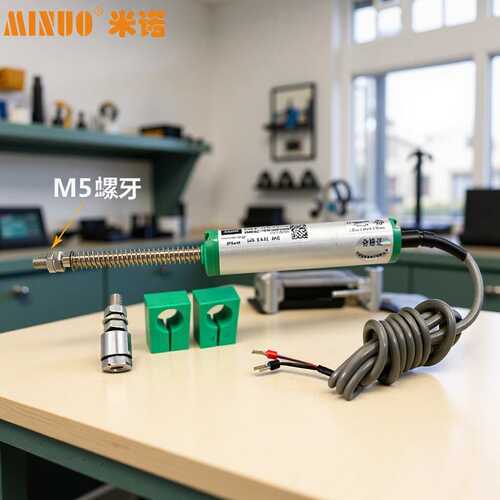弹簧自复位圆形外径19mm直线位移传感器KPZ34-R-M系列自复电位器