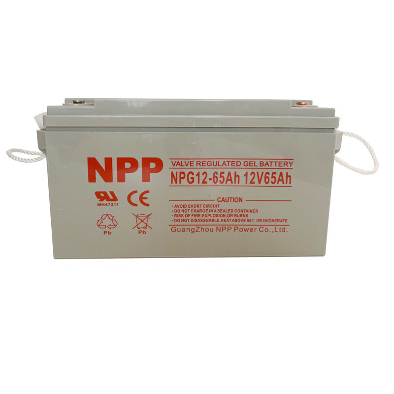 太阳能蓄电池铅酸电瓶12v65Ah路灯用摆摊户外露营胶体UPS光伏