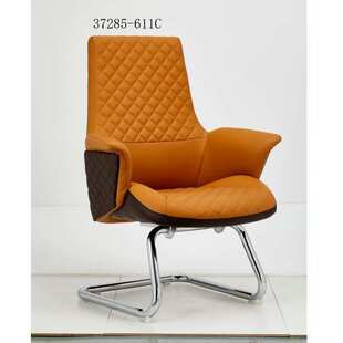 轻奢高级办公椅舒适久坐不累靠背老板椅弓形访客电脑椅子