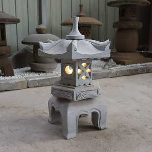 石灯笼青石仿古石灯塔户外酒店公园草坪宫灯中式日式庭院石头地灯