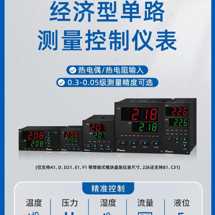 宇电温控器PID智能温控仪数显全自动温度控制器温控报警器AI-206