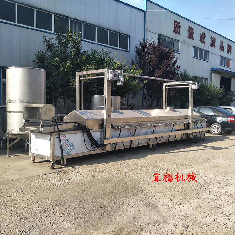 牛肉油炸机 肉制品油炸生产线 牛肉干油炸设备厂家