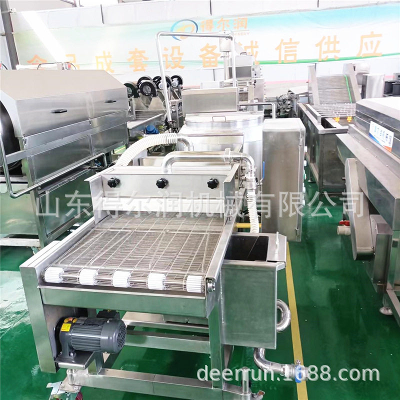得尔润 全自动上面包屑机 小黄鱼上浆机 隧道式裹糠机 技术指导