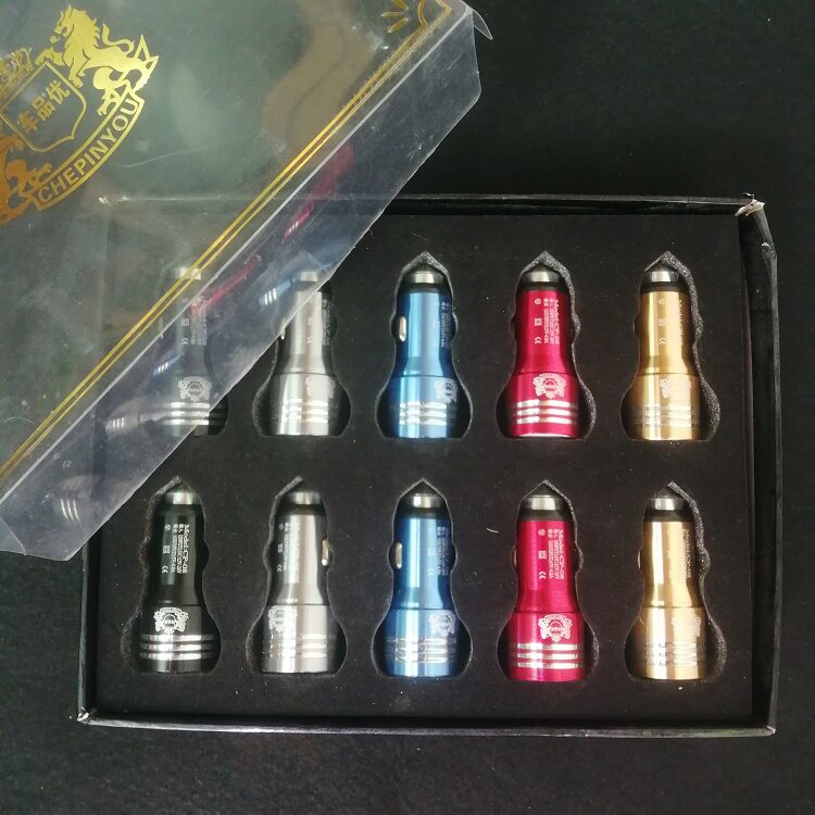 4.8A车载充电器汽车车充双usb点烟器转换插头车内手机快充套装