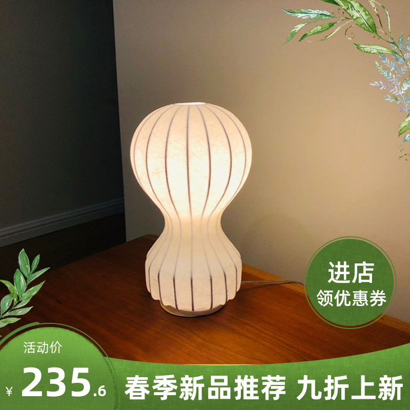 新款意大利韩式网红卧室床头灯客厅书房球形装饰护眼蚕丝台灯包邮