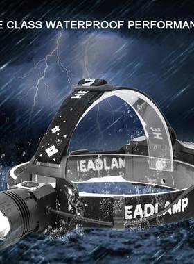 跨境新款XHP100头灯强光9核LED感应头灯多功能防水USB充电P99头灯