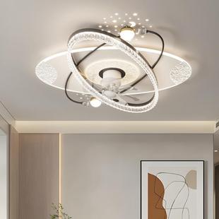 意式客厅主灯卧室吸顶灯风扇灯摇头带风扇一体灯简约现代中山灯具