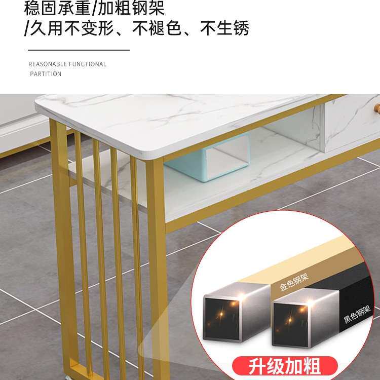 r^时尚网红美甲桌椅套装简约经济型美甲店桌子日式单双人美甲