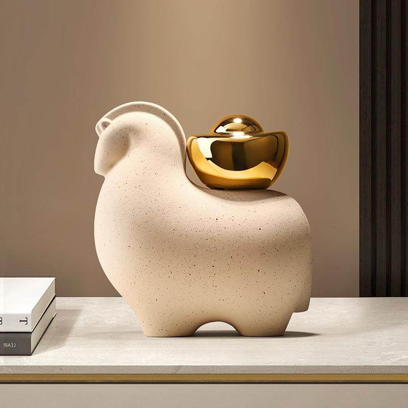 贝汉美新中式创意摆件马上有钱软装家居玄关客厅桌面电视柜装饰品,玩具/童车/益智/积木/模型,毛绒/玩偶/公仔/布艺类玩具,淘宝优惠券,粉丝福利购,淘宝优惠卷