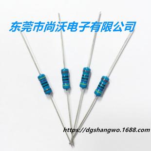 金属膜电阻 插件精密电阻万分之一高阻元件高精度元器件