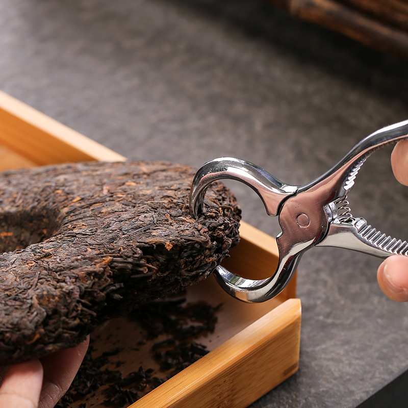 不锈钢钳子实用茶钳喝茶道搭配茶桌茶台泡茶普洱茶饼零配茶具配件
