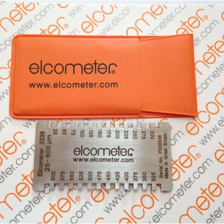 Elcometer3238长边湿膜梳 不锈钢湿膜卡 易高K0003238M201/2梳规