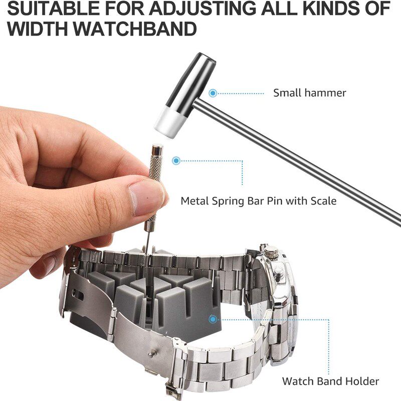 修表工具套装手表维修背部拆卸工具更换手表电池专业钟表表带生耳