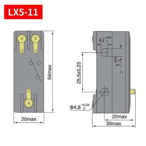 微动开关LX5-11/ 11D/N/H行程限位LX5-028/029滚轮按动银触点 LX5