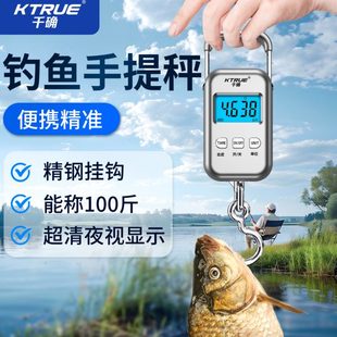 钓鱼手提称精准手提电子秤随身口袋称市斤称手提称鱼器弹簧挂钩秤