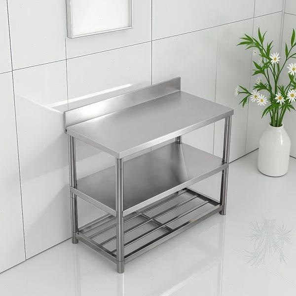 厨房微波炉置物架多层不锈钢操作台家用切菜台案板架工作台加厚,家装主材,商用厨房操作台/工作台,淘宝优惠券,粉丝福利购,淘宝优惠卷