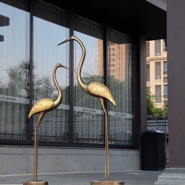 抽象仿铜仙鹤摆件户外园林景观装饰假山水池售楼部造景丹顶鹤雕塑,家居饰品,户外/庭院摆件,淘宝优惠券,粉丝福利购,淘宝优惠卷