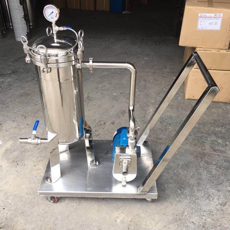 小型机床切削液循环过滤系统过滤器大量袋式过滤器厂家直销图片