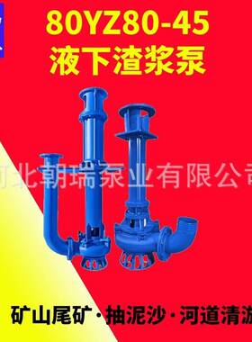80YZ80-45-22泥浆泵立式抽沙泵液下渣浆泵工地泥沙池污泥泵耐酸碱