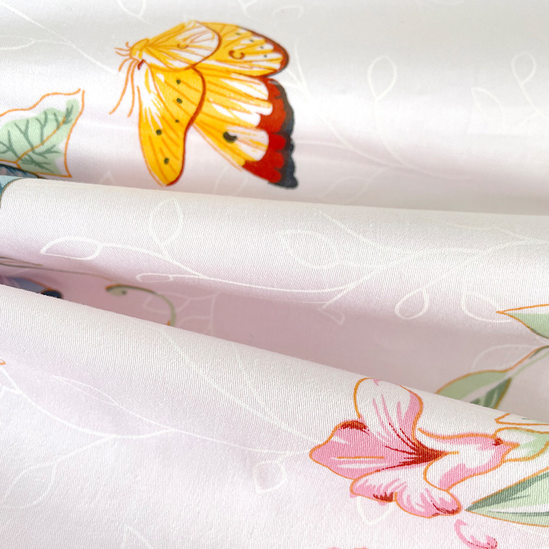 60支纯棉贡缎被套单件纯棉双人长绒棉被罩枕三件套全棉印花床上,床上用品,被套,淘宝优惠券,粉丝福利购,淘宝优惠卷