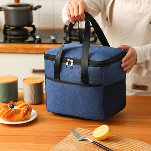 保温袋铝箔加厚饭盒手提袋子便当包上班族装餐盒带饭拎饭包大容量