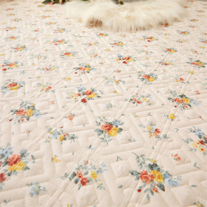 全棉夹棉加厚床裙纯棉蕾丝花边床罩1.5m1.8米田园风防滑床笠床盖,床上用品,床裙,淘宝优惠券,粉丝福利购,淘宝优惠卷