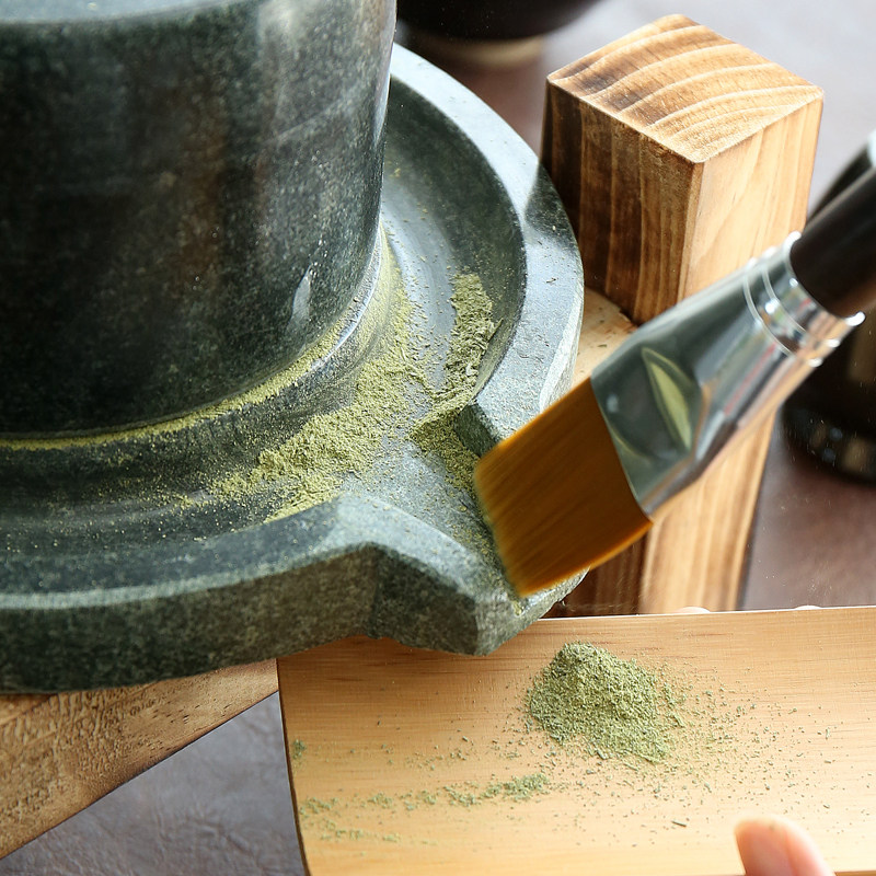 宋代点茶石磨茶碾子石臼石转运 石磨宋代点茶粉研磨 茶磨石磨