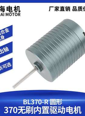 厂家直销370圆轴无刷内置驱动电机 N50UH钕铁硼 高速马达44000rpm
