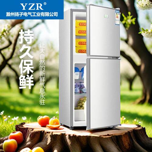 90-148升省电一级冰箱小型家用节能宿舍小功率双门二人用冷冻卧室