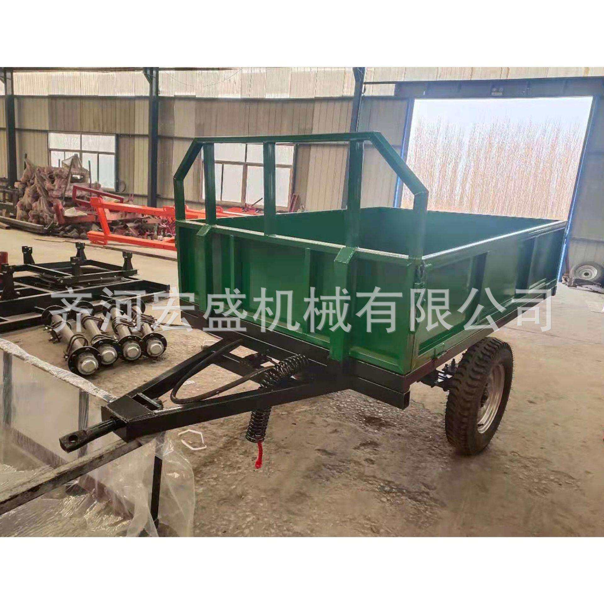 农用拖斗大吨数10吨20吨拖车斗可制作 带自卸刹车拖车斗价格