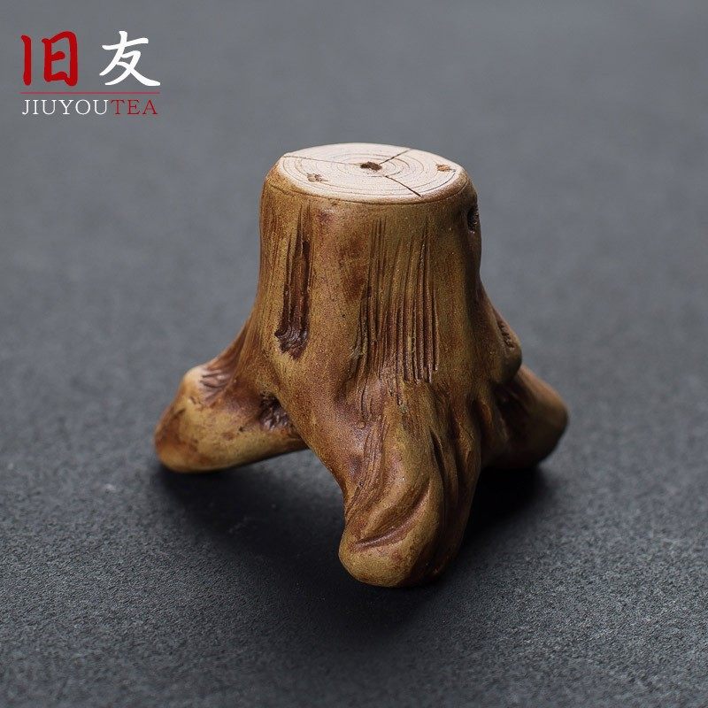 紫砂盖置 铁壶盖托壶盖架手工粗陶盖托树桩茶宠 功夫茶具茶道零配,餐饮具,茶道/零配,淘宝优惠券,粉丝福利购,淘宝优惠卷
