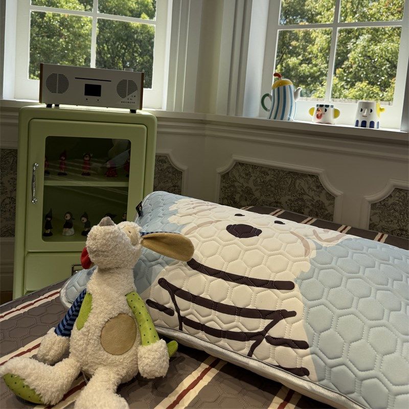 卡通茶杯小狗咖乳胶席夏天空调席柔软透气1.5m1.8米夏凉席三件套,床上用品,凉席/草席/麻席,淘宝优惠券,粉丝福利购,淘宝优惠卷