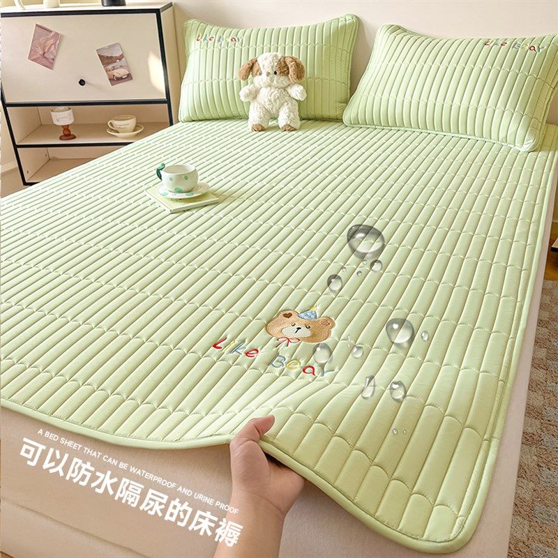 A类防水隔尿床褥软垫家用夹棉薄款防滑垫褥子单双人席梦思保护罩,床上用品,床垫/床褥/床护垫/榻榻米床垫,淘宝优惠券,粉丝福利购,淘宝优惠卷