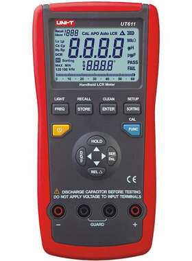 优利德手持式LCR数字电桥表UT611/UT612高精度电感电容电阻表