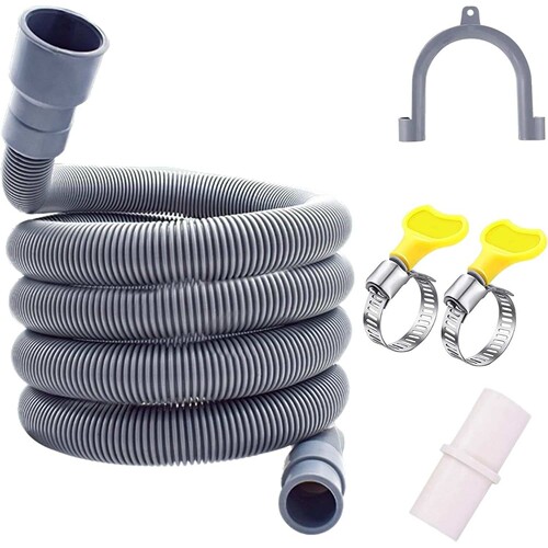 Universal Dishwasher Washing Machine Drain Hose - Flexible C