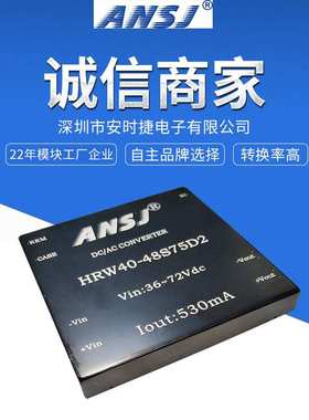 厂家 电源模块DCAC逆变电源仪器仪表模块HRW40-D2系列